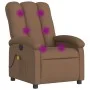 Brown Fabric Massage Recliner by , Armchairs - Ref: Foro24-371743, Price: 220,70 €, Discount: %
