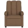 Brown Fabric Massage Recliner by , Armchairs - Ref: Foro24-371743, Price: 220,70 €, Discount: %