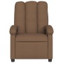 Sillón reclinable con masaje de tela marrón de , Sillones - Ref: Foro24-371743, Precio: 221,39 €, Descuento: %