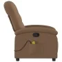 Brown Fabric Massage Recliner by , Armchairs - Ref: Foro24-371743, Price: 220,70 €, Discount: %