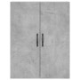 Aparador alto madera contrachapada gris hormigón 69,5x34x180 cm de , Aparadores - Ref: Foro24-3198117, Precio: 132,65 €, Desc...