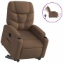 Sillón eléctrico reclinable elevable de tela marrón en Sillones | Comprar online en Foru.es
