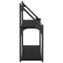 Estantería pared 2 niveles madera ingeniería negro 80x21x51 cm de , Estantes y estanterías - Ref: Foro24-835464, Precio: 30,5...