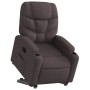 Sillón eléctrico reclinable elevable de tela marrón oscuro en Sillones | Comprar online en Foru.es