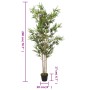 Árbol de bambú artificial con 1380 hojas verde 200 cm de , Flora artificial - Ref: Foro24-358962, Precio: 91,21 €, Descuento: %
