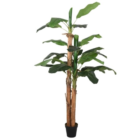 Árbol de plátano artificial 9 hojas verde 120 cm de , Flora artificial - Ref: Foro24-359000, Precio: 60,39 €, Descuento: %