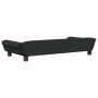 Cama para perros de terciopelo negra 100x50x21 cm en Camas para perros | Comprar online en Foru.es