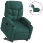 Sillón eléctrico reclinable elevable de tela verde oscuro en Sillones | Comprar online en Foru.es
