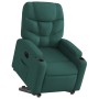Sillón eléctrico reclinable elevable de tela verde oscuro en Sillones | Comprar online en Foru.es