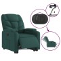 Sillón eléctrico reclinable elevable de tela verde oscuro en Sillones | Comprar online en Foru.es