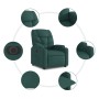 Sillón eléctrico reclinable elevable de tela verde oscuro en Sillones | Comprar online en Foru.es