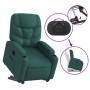 Sillón eléctrico reclinable elevable de tela verde oscuro en Sillones | Comprar online en Foru.es
