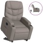 Sillón eléctrico reclinable elevable de tela gris taupe en Sillones | Comprar online en Foru.es