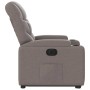 Sillón eléctrico reclinable elevable de tela gris taupe en Sillones | Comprar online en Foru.es