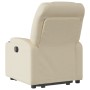 Sillón eléctrico reclinable elevable de tela color crema en Sillones | Comprar online en Foru.es