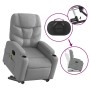 Sillón de masaje eléctrico reclinable elevable tela gris claro en Sillones | Comprar online en Foru.es