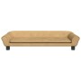 Cama para perros de terciopelo marrón 100x50x21 cm en Camas para perros | Comprar online en Foru.es