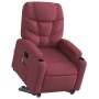 Sillón de masaje elevable eléctrico tela rojo tinto en Sillones | Comprar online en Foru.es