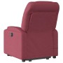 Sillón de masaje elevable eléctrico tela rojo tinto en Sillones | Comprar online en Foru.es