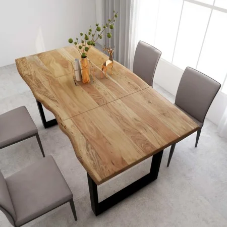 Mesa de comedor de madera maciza de acacia 180x90x76 cm de , Mesas de cocina y de comedor - Ref: Foro24-286472, Precio: 412,5...