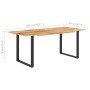 Mesa de comedor de madera maciza de acacia 180x90x76 cm de , Mesas de cocina y de comedor - Ref: Foro24-286472, Precio: 420,8...