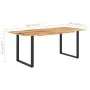 Mesa de comedor de madera maciza de acacia 180x90x76 cm de , Mesas de cocina y de comedor - Ref: Foro24-286472, Precio: 412,5...