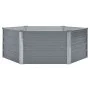 Jardinera elevada 129x129x46 cm acero galvanizado gris de vidaXL, Maceteros y jardineras - Ref: Foro24-42405, Precio: 39,17 €...