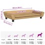 Cama para perros de terciopelo marrón 100x50x21 cm en Camas para perros | Comprar online en Foru.es