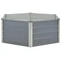 Jardinera elevada 129x129x46 cm acero galvanizado gris de vidaXL, Maceteros y jardineras - Ref: Foro24-42405, Precio: 39,17 €...