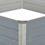 Jardinera elevada 129x129x46 cm acero galvanizado gris de vidaXL, Maceteros y jardineras - Ref: Foro24-42405, Precio: 39,17 €...