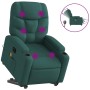 Sillón masaje eléctrico reclinable elevable tela verde oscuro en Sillones | Comprar online en Foru.es