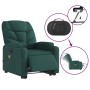 Sillón masaje eléctrico reclinable elevable tela verde oscuro en Sillones | Comprar online en Foru.es