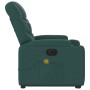 Sillón masaje eléctrico reclinable elevable tela verde oscuro en Sillones | Comprar online en Foru.es