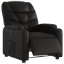 Sillón reclinable eléctrico de cuero sintético negro en Sillones | Comprar online en Foru.es