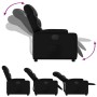 Sillón reclinable eléctrico de cuero sintético negro en Sillones | Comprar online en Foru.es