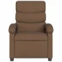Sillón reclinable con masaje de tela marrón de , Sillones - Ref: Foro24-371705, Precio: 204,15 €, Descuento: %