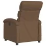 Sillón reclinable con masaje de tela marrón de , Sillones - Ref: Foro24-371705, Precio: 204,15 €, Descuento: %