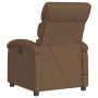 Sillón reclinable con masaje de tela marrón de , Sillones - Ref: Foro24-371705, Precio: 207,26 €, Descuento: %