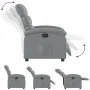 Sillón reclinable de tela gris claro de , Sillones - Ref: Foro24-371689, Precio: 182,96 €, Descuento: %