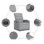 Sillón reclinable de tela gris claro de , Sillones - Ref: Foro24-371689, Precio: 182,96 €, Descuento: %