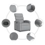 Sillón reclinable de tela gris claro de , Sillones - Ref: Foro24-371689, Precio: 185,70 €, Descuento: %