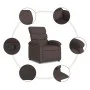 Dark Brown Fabric Recliner by , Armchairs - Ref: Foro24-371694, Price: 189,41 €, Discount: %