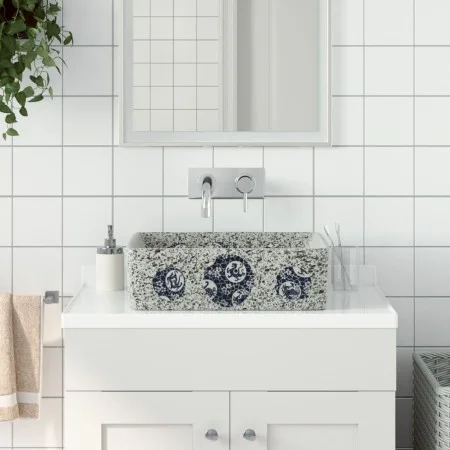 Lavabo de encimera rectangular cerámica multicolor 46x35,5x13cm de , Lavabos - Ref: Foro24-155074, Precio: 127,01 €, Descuent...