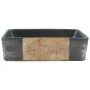 Lavabo encimera rectangular cerámica negro marrón 46x35,5x13 cm de , Lavabos - Ref: Foro24-155076, Precio: 137,25 €, Descuent...