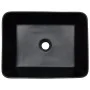 Lavabo encimera rectangular cerámica negro marrón 46x35,5x13 cm de , Lavabos - Ref: Foro24-155076, Precio: 137,25 €, Descuent...
