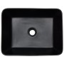 Lavabo encimera rectangular cerámica negro marrón 46x35,5x13 cm de , Lavabos - Ref: Foro24-155076, Precio: 139,22 €, Descuent...