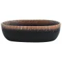 Black orange ceramic oval countertop sink 47x33x13cm by , Sinks - Ref: Foro24-155069, Price: 103,29 €, Discount: %