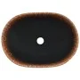 Black orange ceramic oval countertop sink 47x33x13cm by , Sinks - Ref: Foro24-155069, Price: 103,29 €, Discount: %