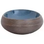 Ovales Aufsatzwaschbecken aus brauner und blauer Keramik, 59 x 40 x 15 cm von , Sinkt - Ref: Foro24-155081, Preis: 136,84 €, ...