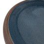Lavabo sobre encimera ovalado cerámica marrón y azul 59x40x15cm de , Lavabos - Ref: Foro24-155081, Precio: 138,71 €, Descuent...